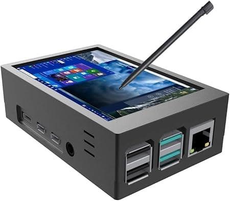 Raspberry Pi 4 B 4GB + 3.5モニターケース付 + 本