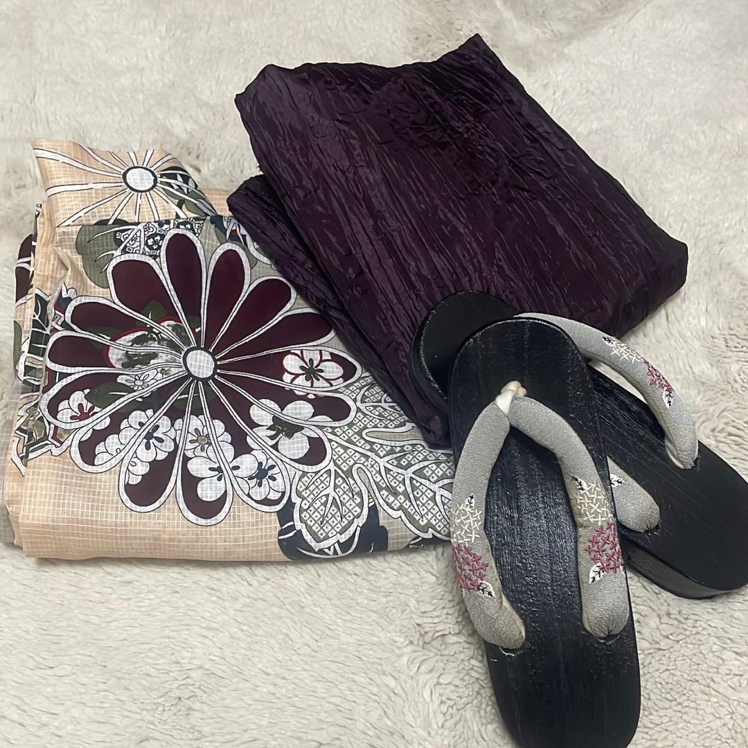 utatane 浴衣3点セット フリーサイズ