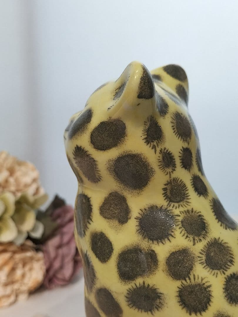 レア品　作家物　レトロ　焼き物Vintage　フィギュリン　ねこ　猫