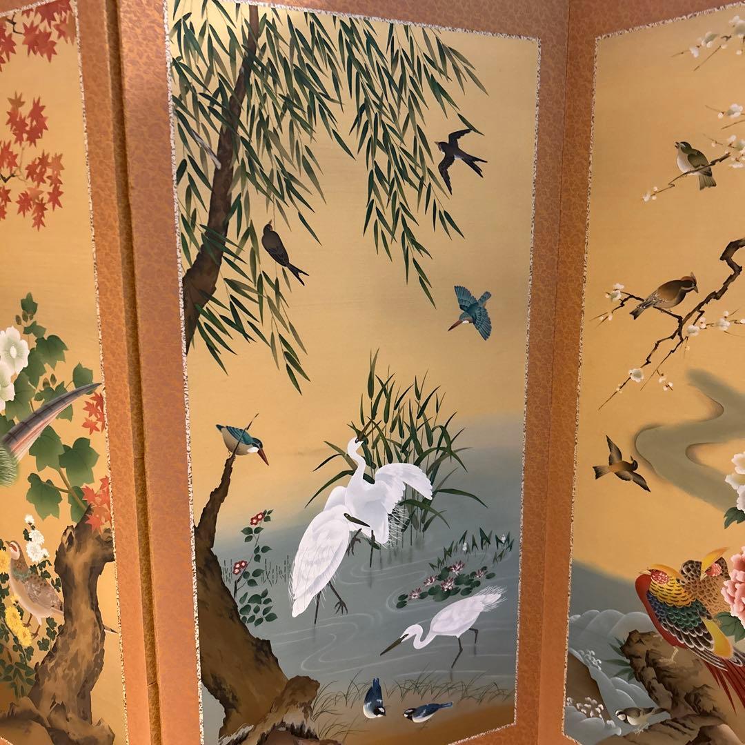屏風4曲 鳳凰