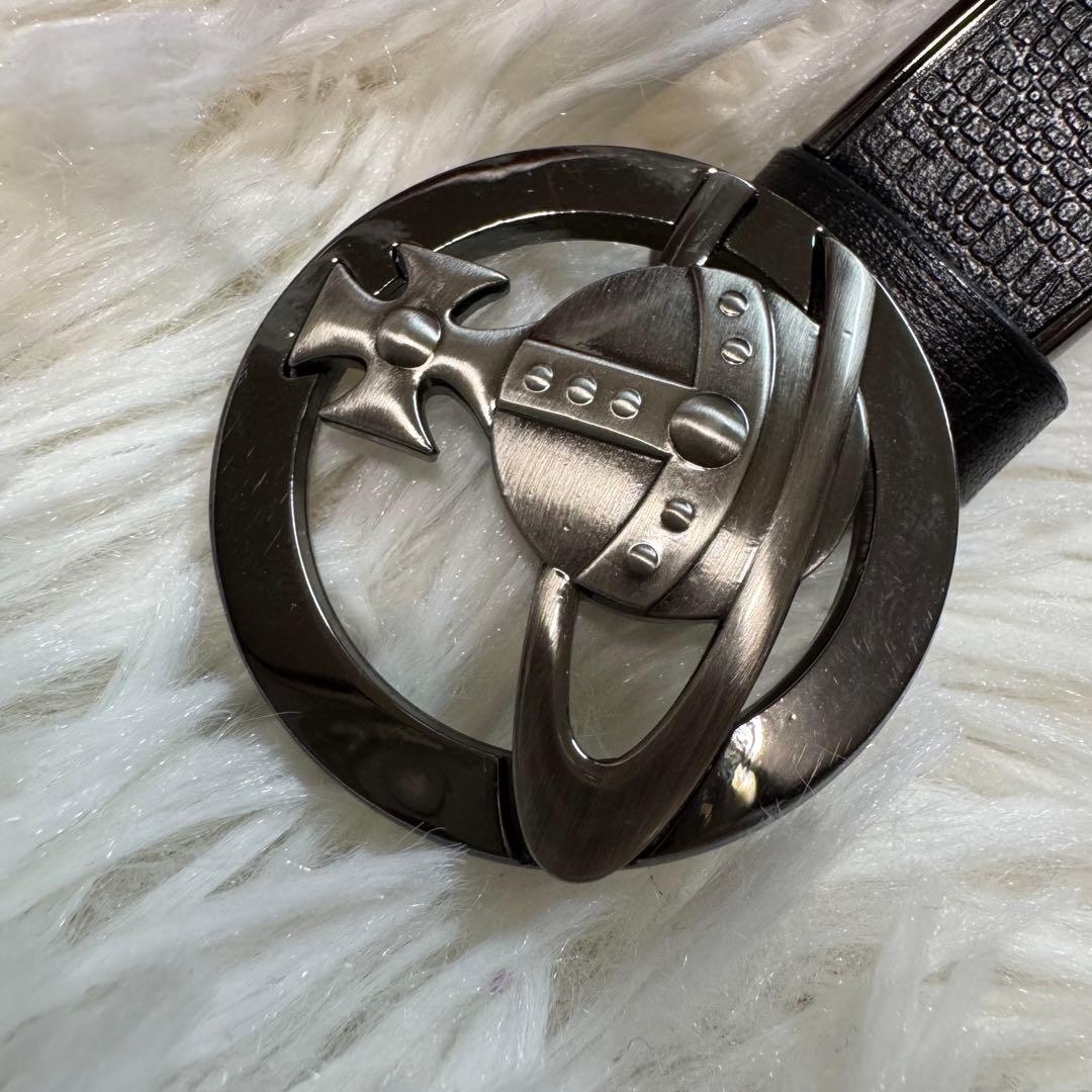 Vivienne Westwood レザー　ベルト　オーブ　カラー(ブラック)