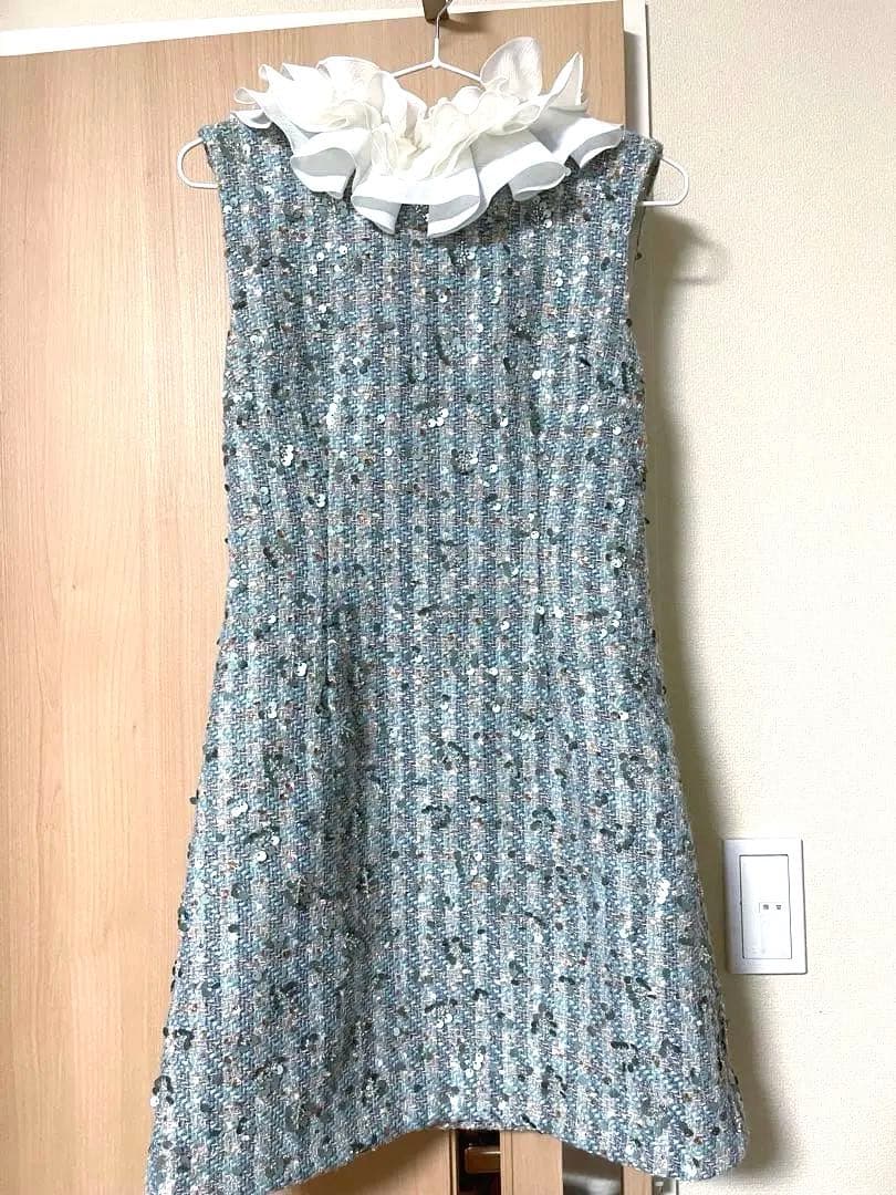 L.B CANDY STOCK フリルカラー付き2wayミニワンピース