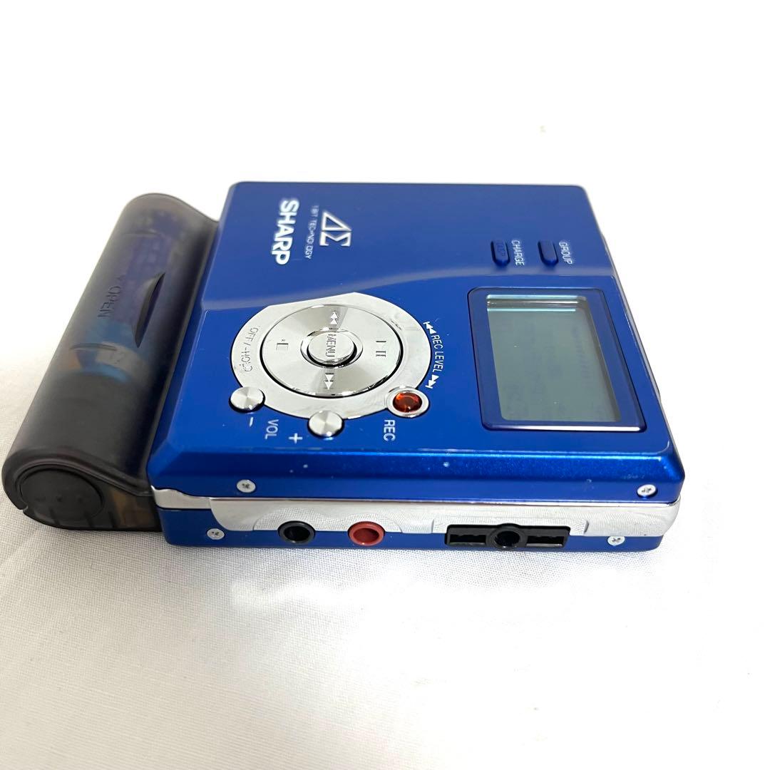 SHARP シャープ ポータブルMDレコーダー MD-DR77-A ブルー
