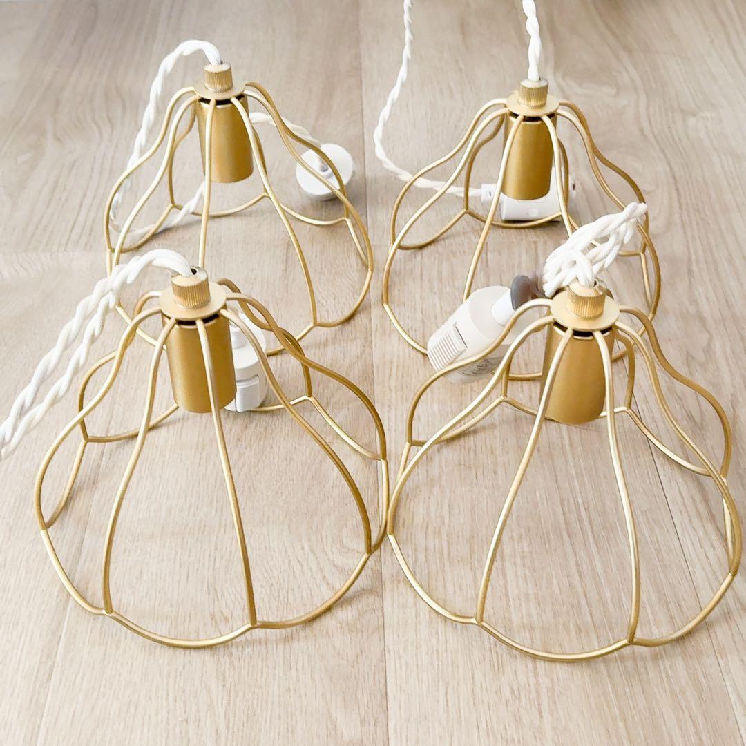 アイナペンダントライトトゥルパーニ　フラワー型ライト 4点 E17 LED対応