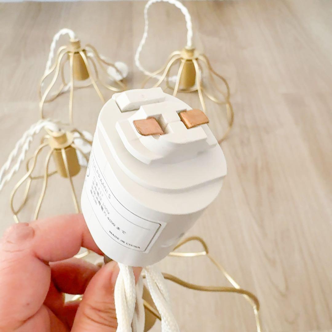 アイナペンダントライトトゥルパーニ　フラワー型ライト 4点 E17 LED対応