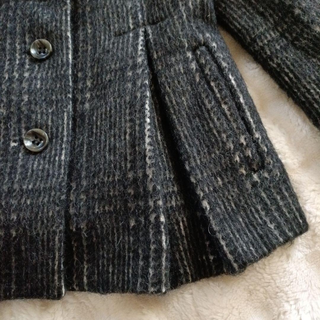 Max&Co 2wayツイードコート　アルパカ　モヘヤ　プリーツ