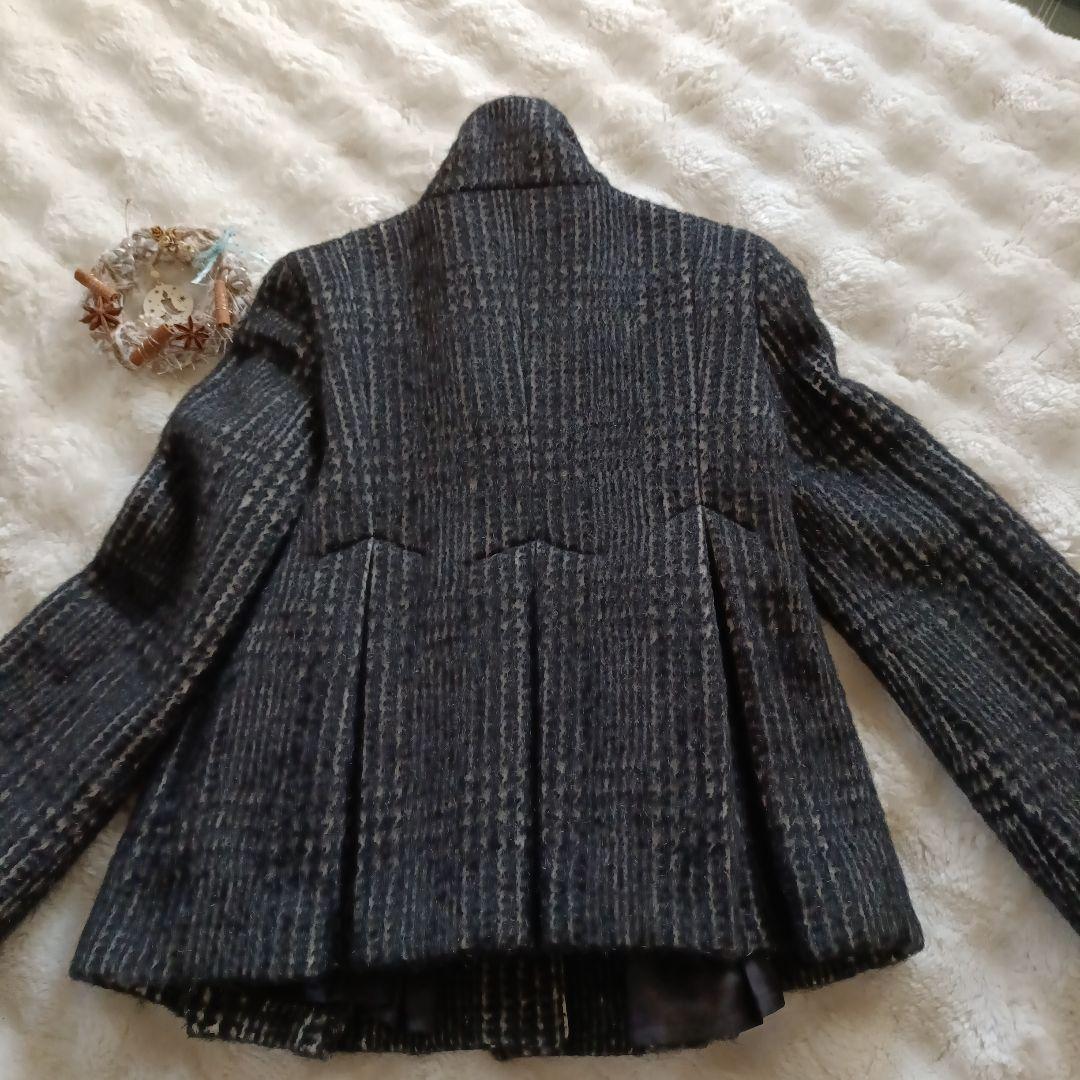 Max&Co 2wayツイードコート　アルパカ　モヘヤ　プリーツ