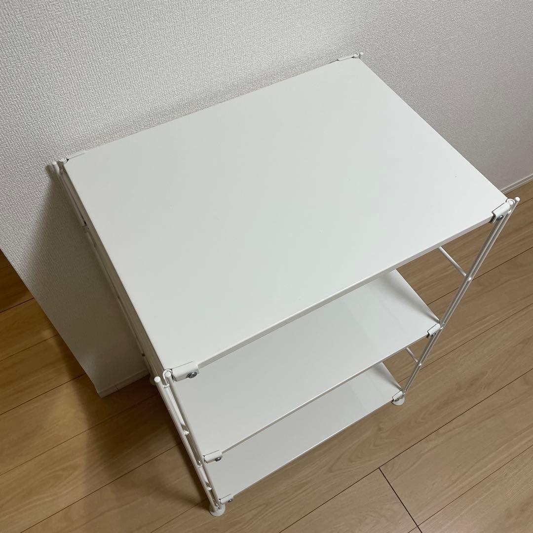 無印良品　スチールユニットシェルフ・スチール棚セット・小・ライトグレー