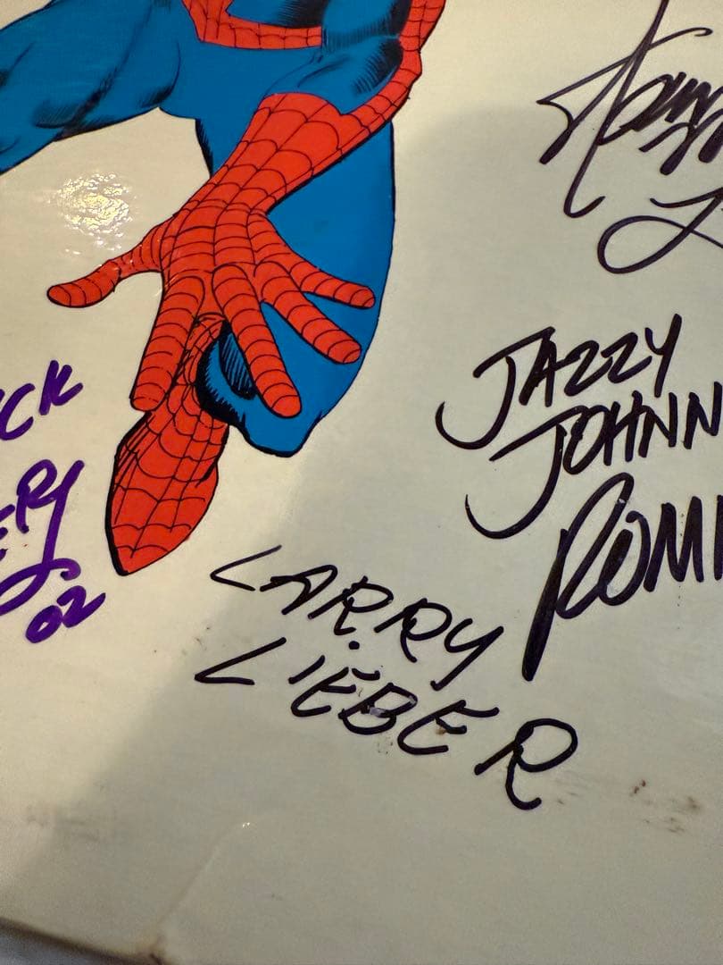 空*様 超希少！1966年代物スパイダーマンLP 6名直筆サイン COA付