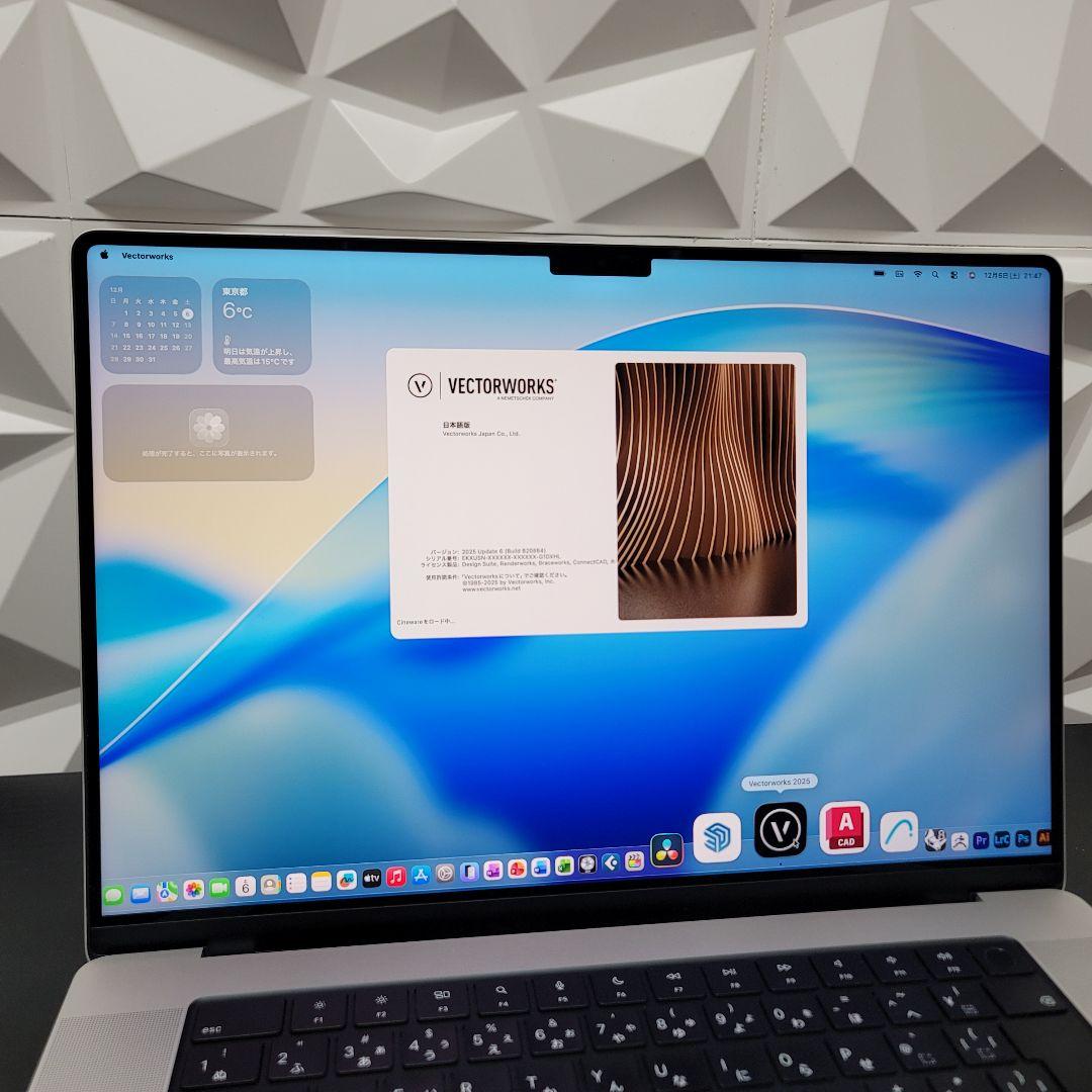 美品 MacBook M1 PRO 16インチ CAD/BIM&3D設計