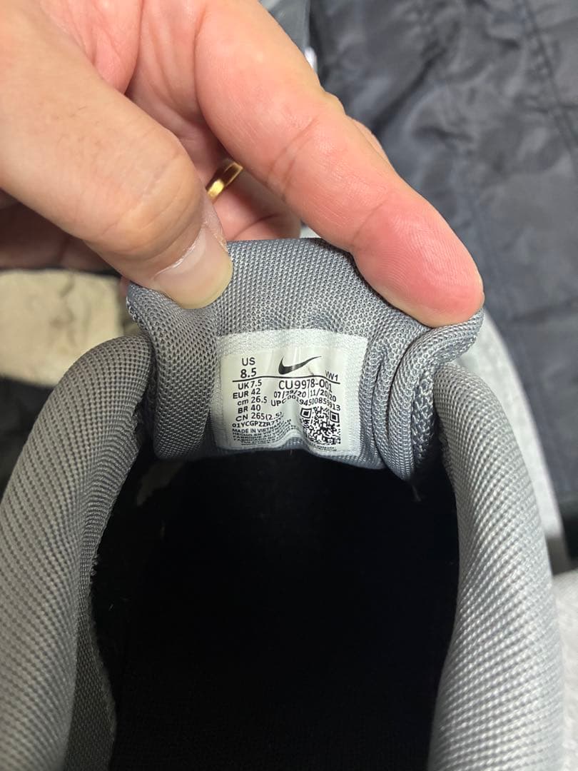 シューズ(男性用) NIKE GOLF AIR MAX 90 smoke grey 26.5