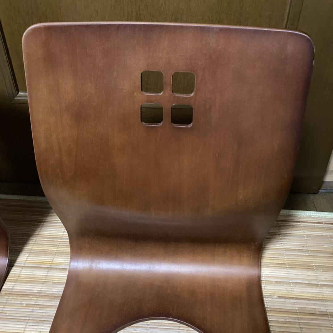 【5脚まとめ売り✨️】 木製　座椅子 曲げ座椅子 和座椅子 旅館座椅子 送料込み