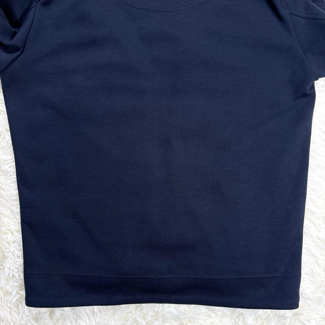 ✨美品・切替✨ヘルノ　ハイブリッド　ダウンジャケット　パーカー　ネイビー　Ｌ相当