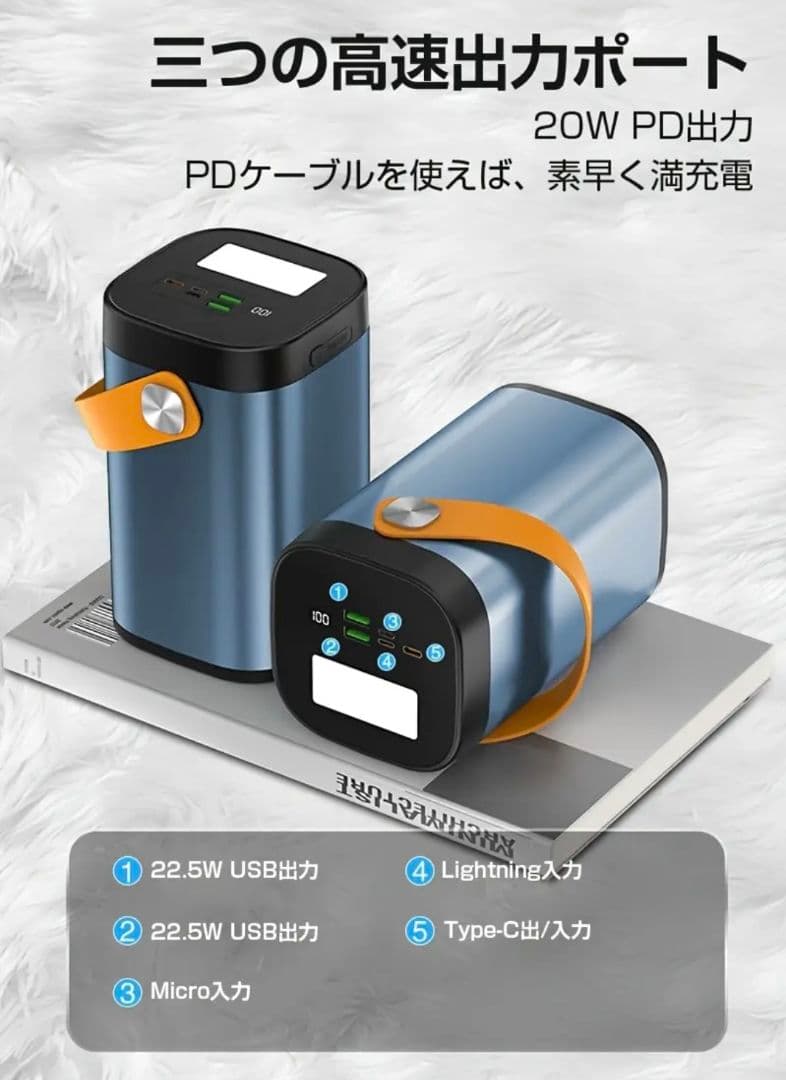 パワーバンク バッテリーバンク 災害備蓄 80000mAh 急速充電 シェア充電