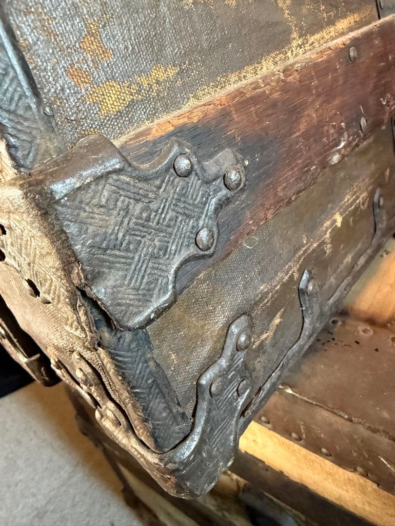 19世紀 O.A.TAYLOR製 スチーマートランク 特大 1880s 鍵なし