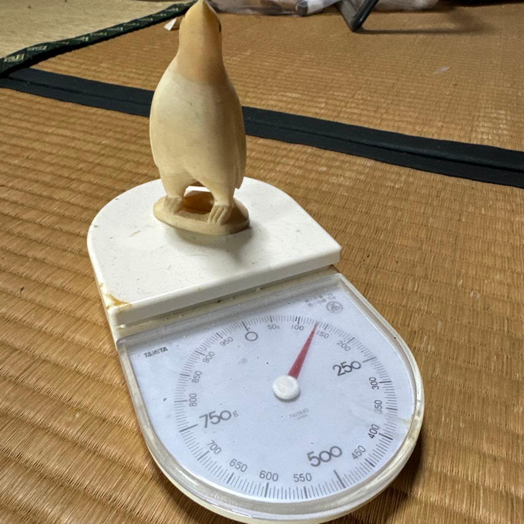鯨の歯　鳥の彫刻 約15cm