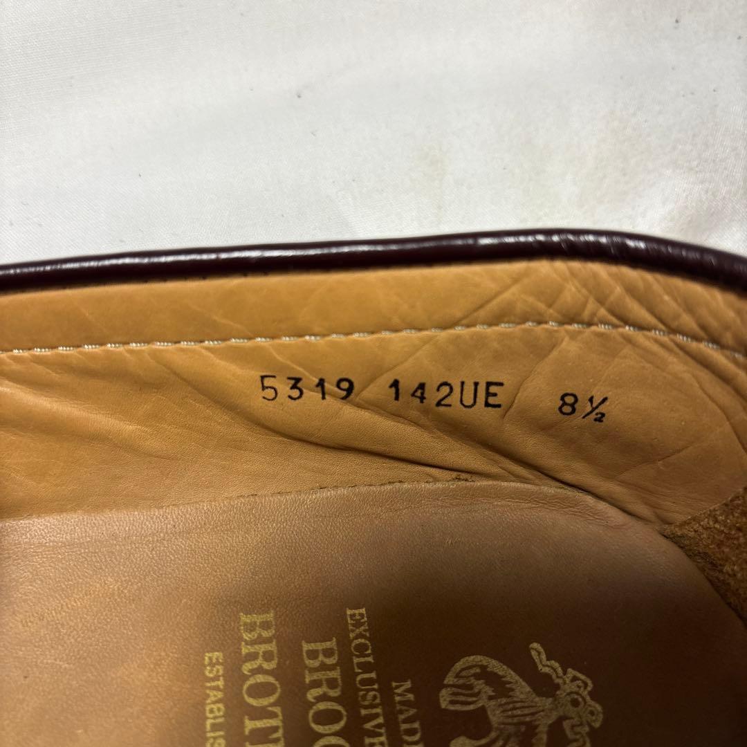 ブルックスブラザーズ　ダークブラウン レザー ローファー