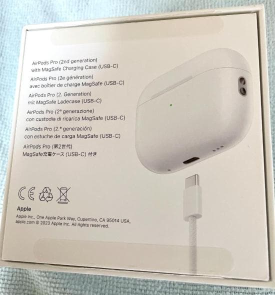 AirPodsPro2 usb-C Apple純正 極美品 オマケ→ 保護ケース
