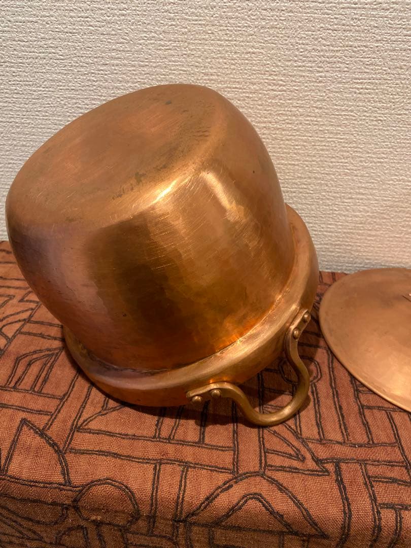 北村一男　鎚起銅器　段付鍋 手仕事　銅鍋　民藝 定価44000円