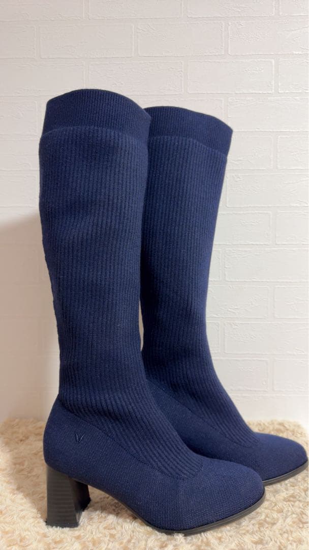 VIVAIA ストレッチニットロングブーツ