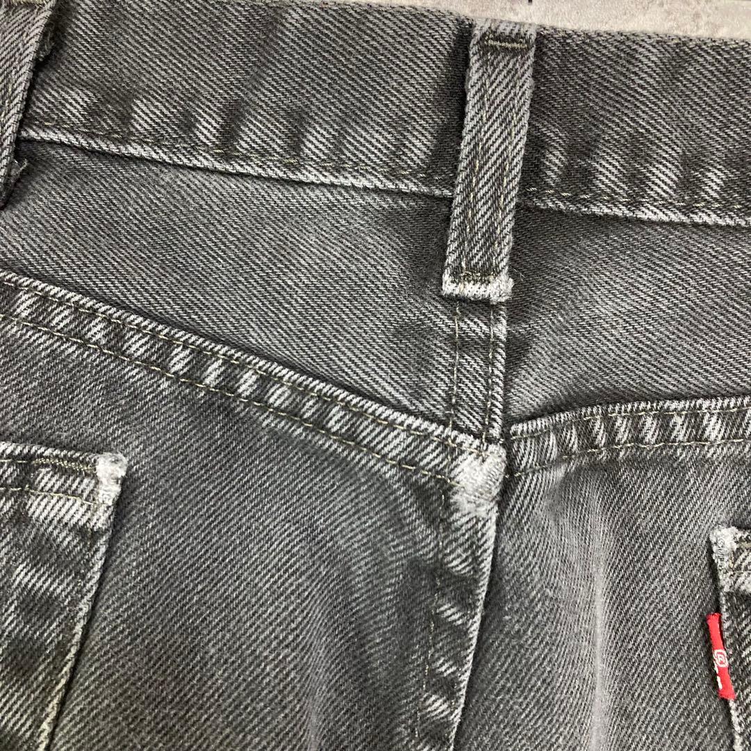 リーバイス550 バギー　ブラックデニム　ジーンズ　ビックサイズW42 L32