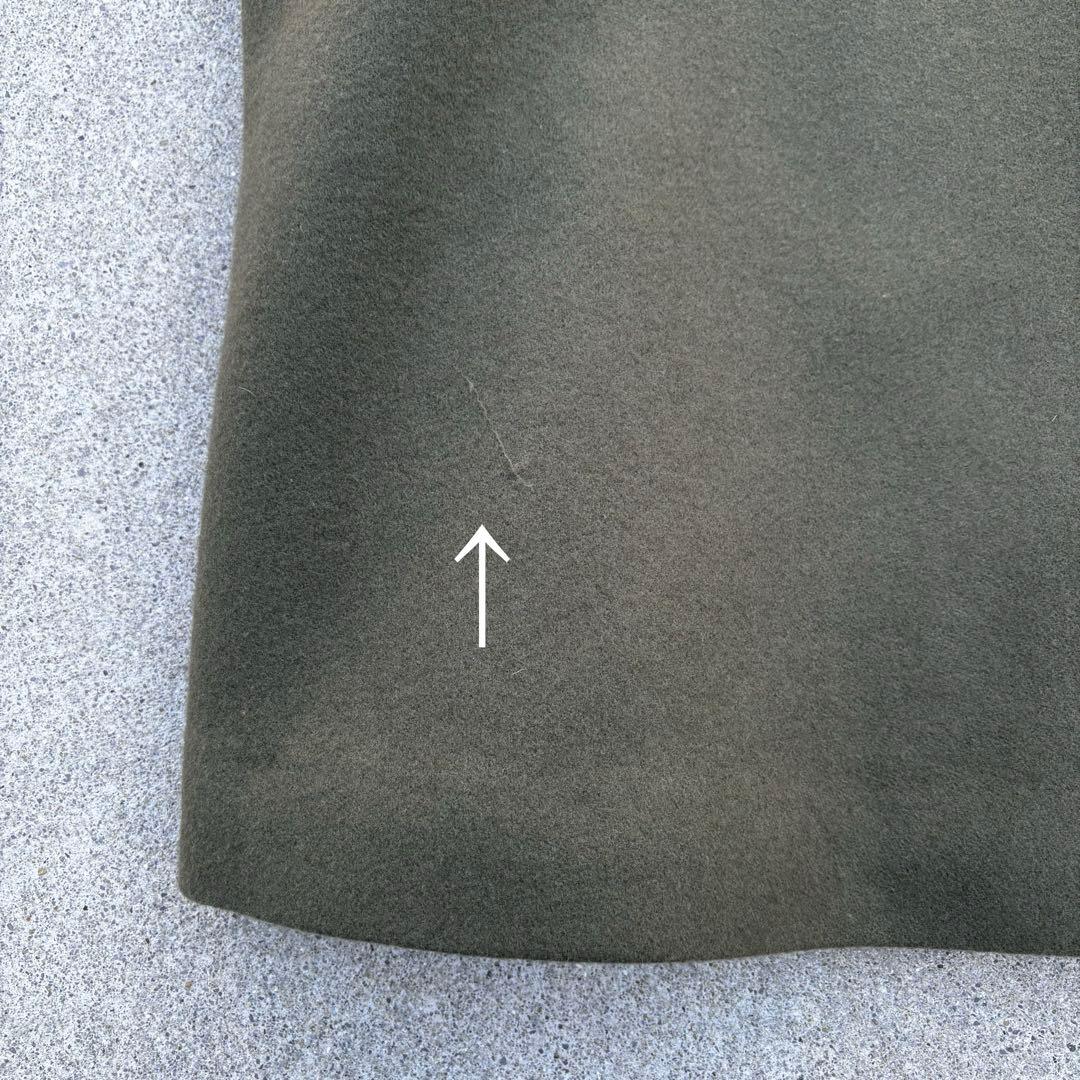 ジャーナルスタンダード［F］極美品◎ウール100%◎ノーカラーロングウールコート