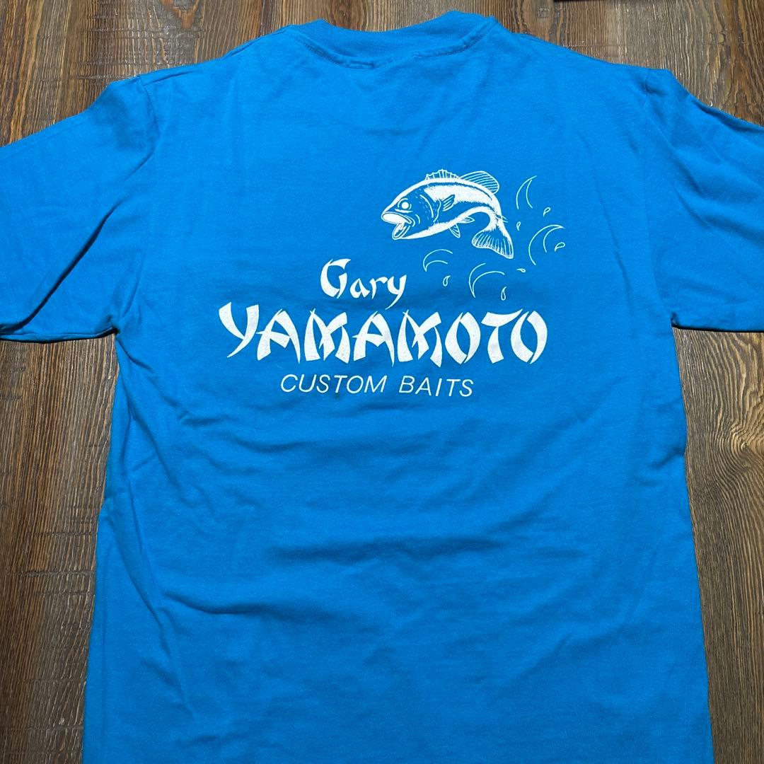 極レアヴィンテージ GaryYAMAMOTOサイン入Tシャツ バスフィッシングM