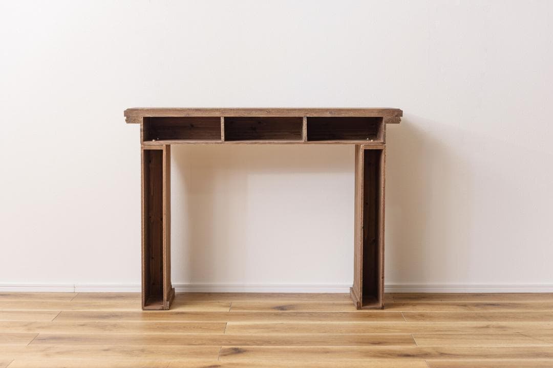 アンティーク調 マントルピース　ブラウン☆暖炉 リビング 幅100