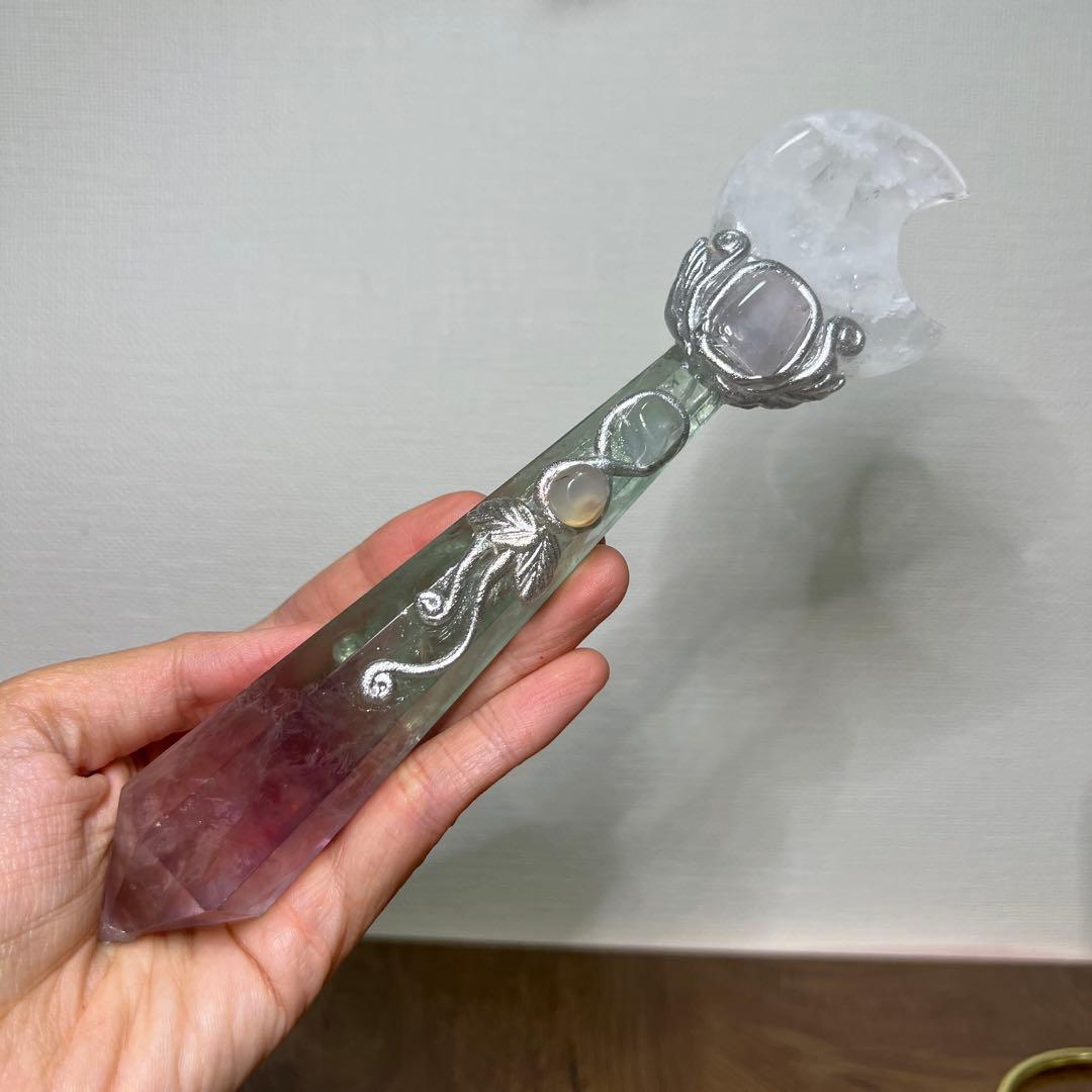 Kdashページ　レインボーフローライトマジックワンド置物　3本まとめ