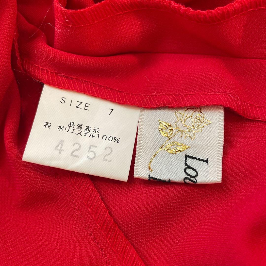 セキネ 7号 ラテンドレス 社交ダンスドレス 赤 デモ 競技ドレス