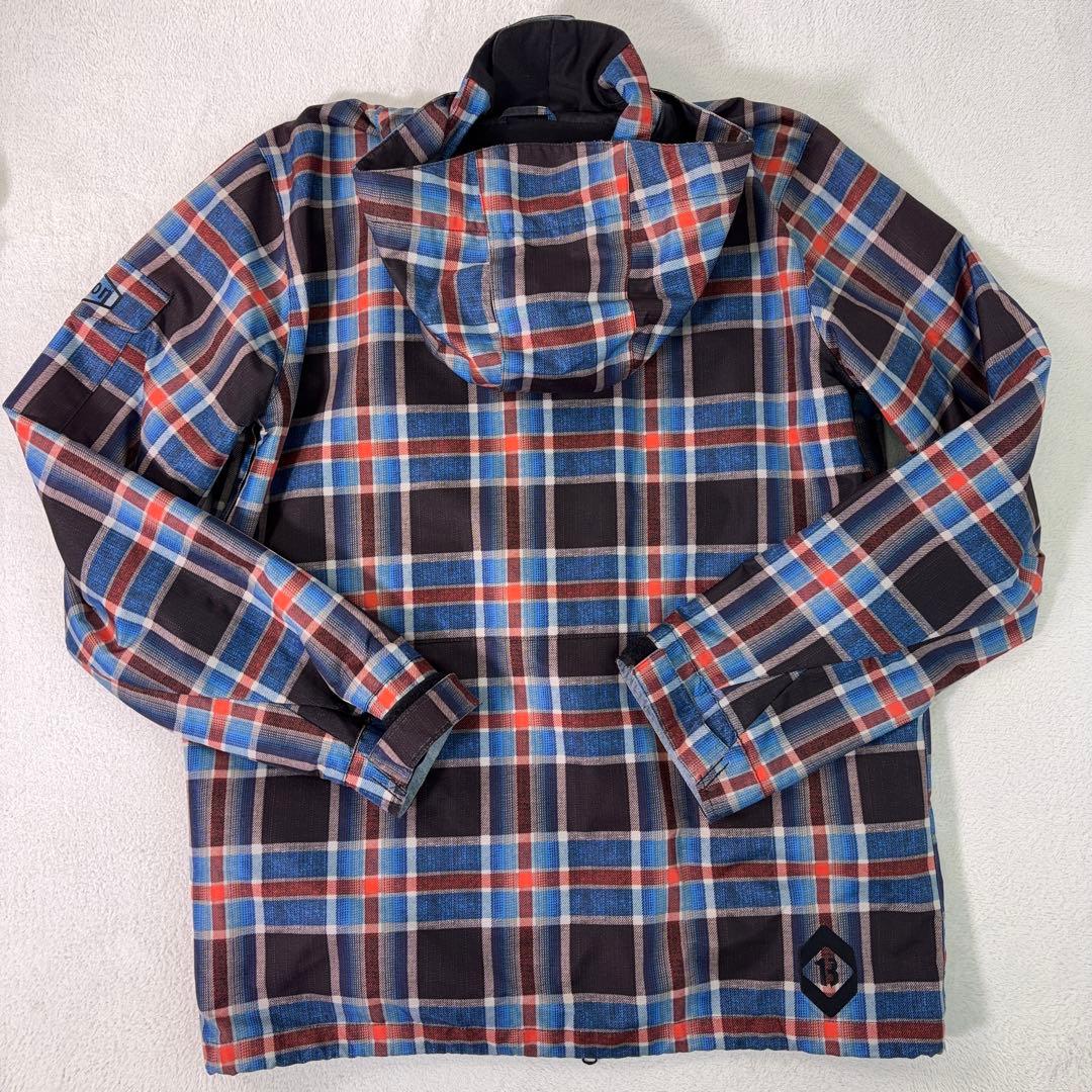 美品【BURTON】バートンスノボウェア DRYRIDE チェック 13ロゴ L