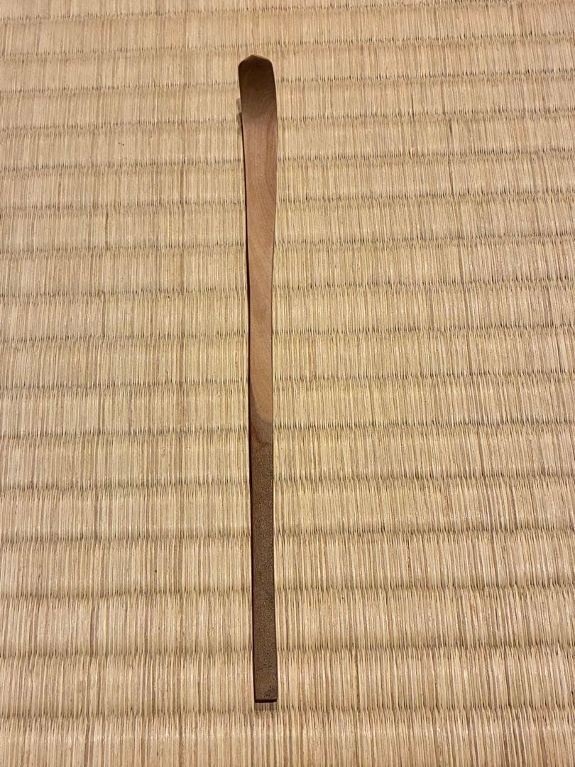 茶道具　節なし木茶杓　銘『和敬』 紫野黄梅院 小林太玄作