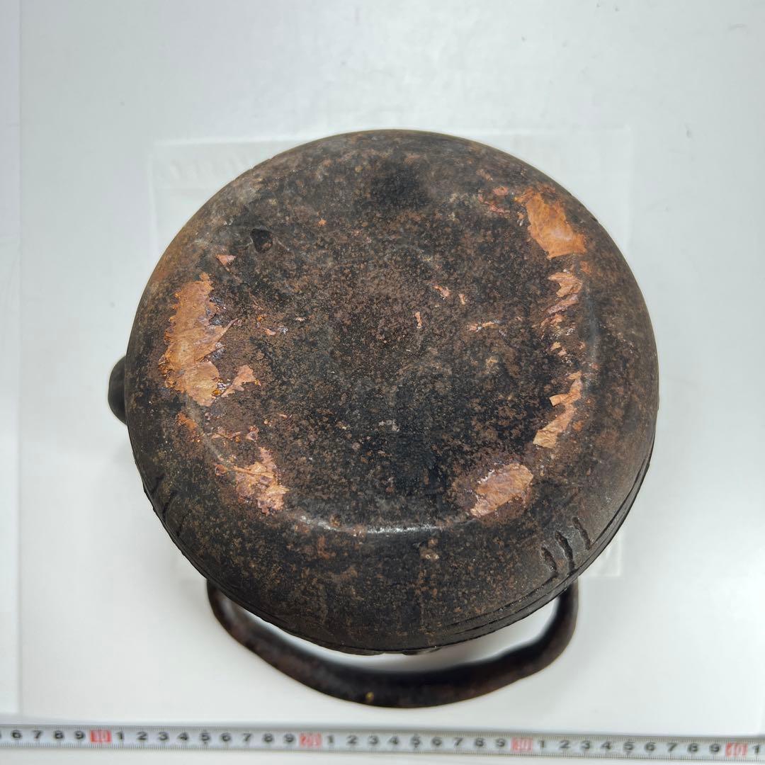 大国寿朗 花鳥文鉄瓶 名人作 東キ7-0901☆2F トニサト