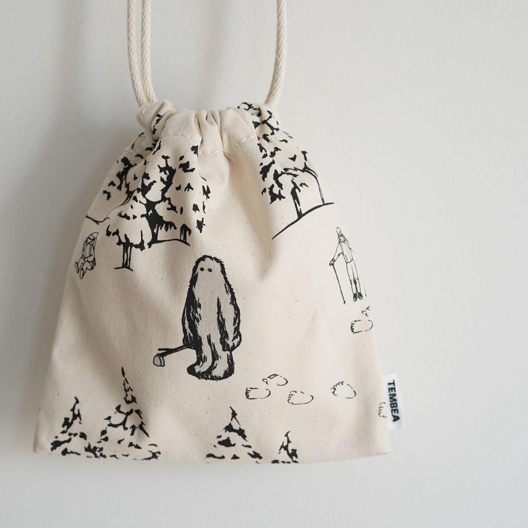 TEMBEA 巾着 POCHETTE PRINT 犬 DOG