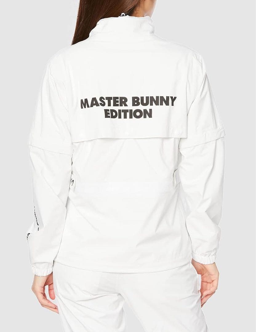 新品 パーリーゲイツ マスターバニー レインウェア セットアップ ホワイト 2