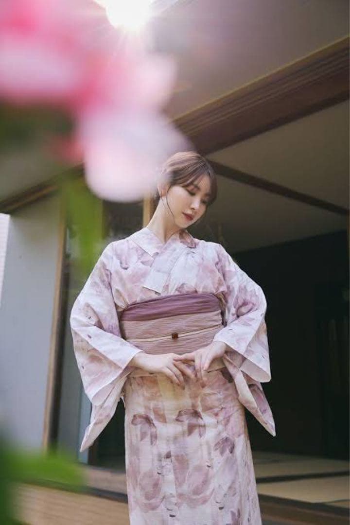美品 正規品herlipto 浴衣 rose タグ付き　クリーニング済