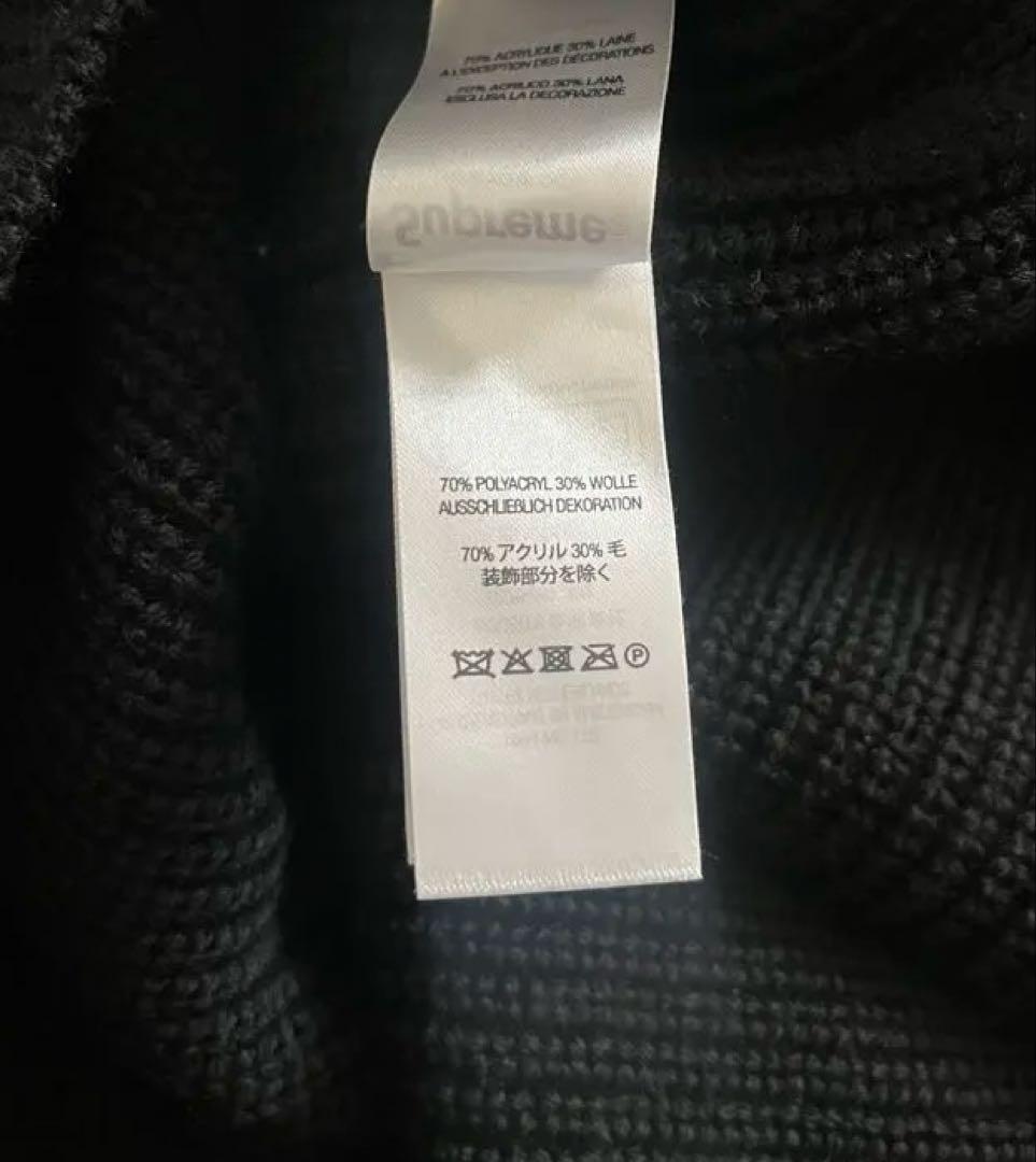 Supreme☆ブラック☆Small Box Polo Sweater