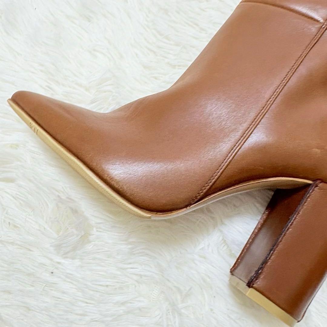 pippichic ポインテッドトゥ　ロングブーツ　ブラウン　23.5 茶