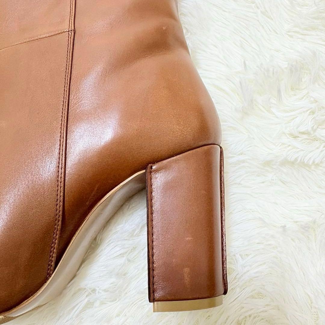 pippichic ポインテッドトゥ　ロングブーツ　ブラウン　23.5 茶