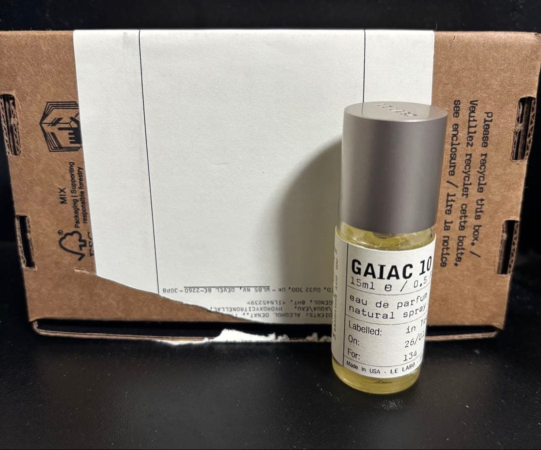 GAIAC 10 オードパルファム 15ml ルラボ ガイアック 10