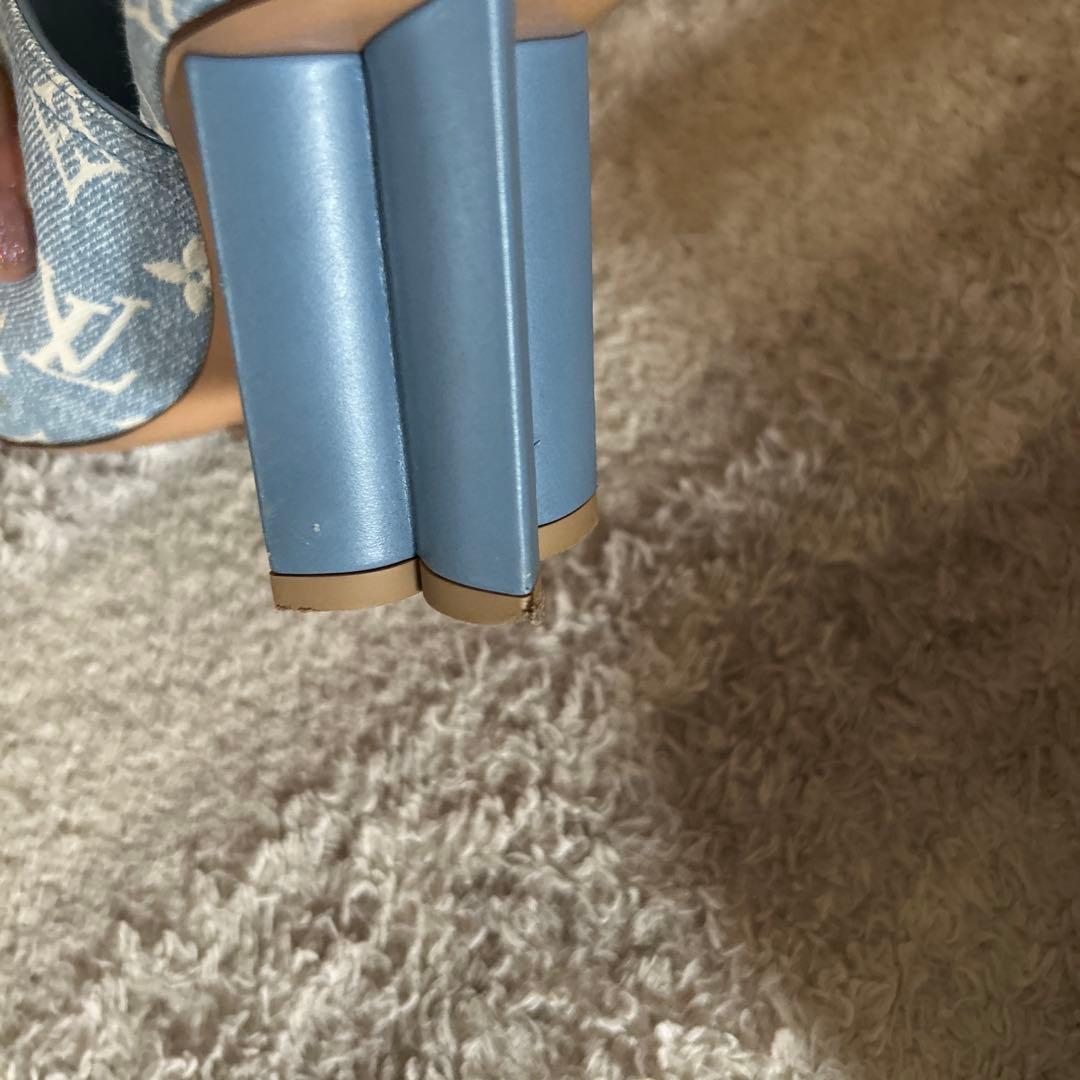 ルイヴィトン サンダル シルエットラインミュール　36 モノグラム　デニム