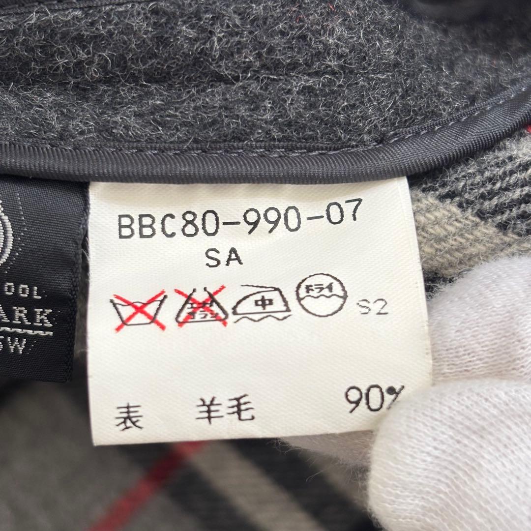 BURBERRY バーバリー ノバチェック ウール×カシミヤ ダッフルコート