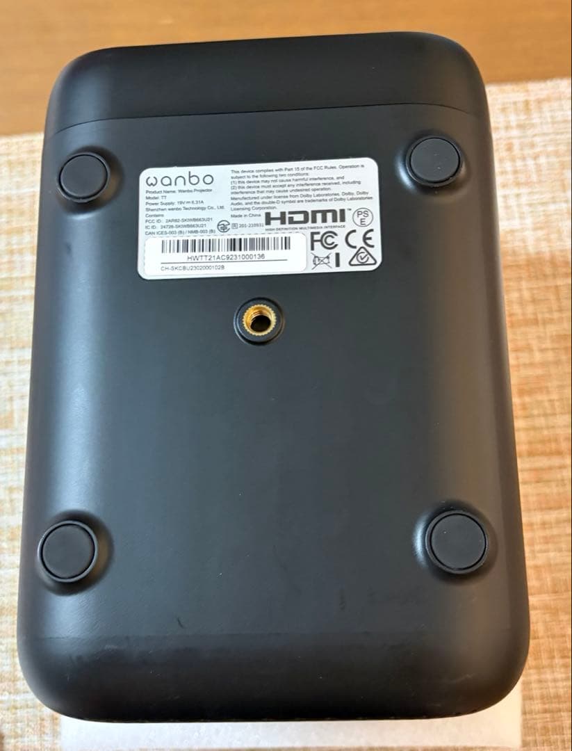 美品 Wanbo WANBO TT プロジェクター 小型 フルHD