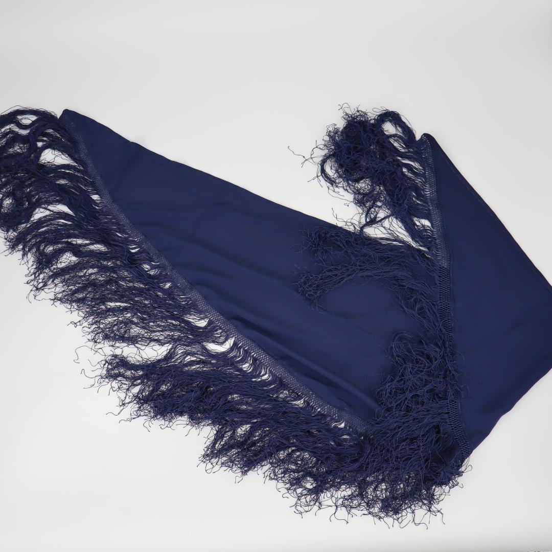 【美品 フラメンコ衣装】ネイビー ブラウス ファルダ シージョ セット