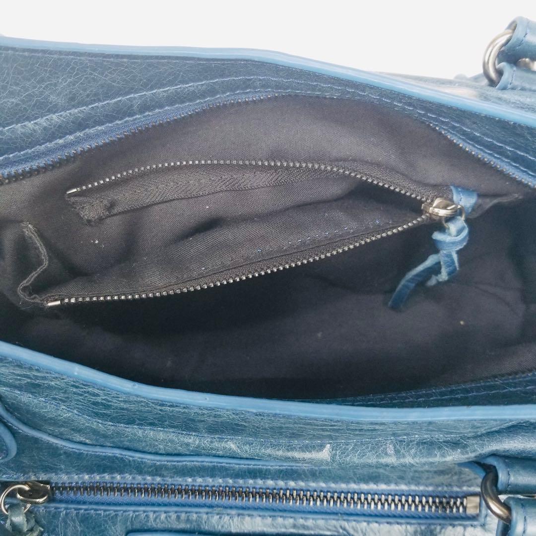 Balenciaga City Medium ブルー色
