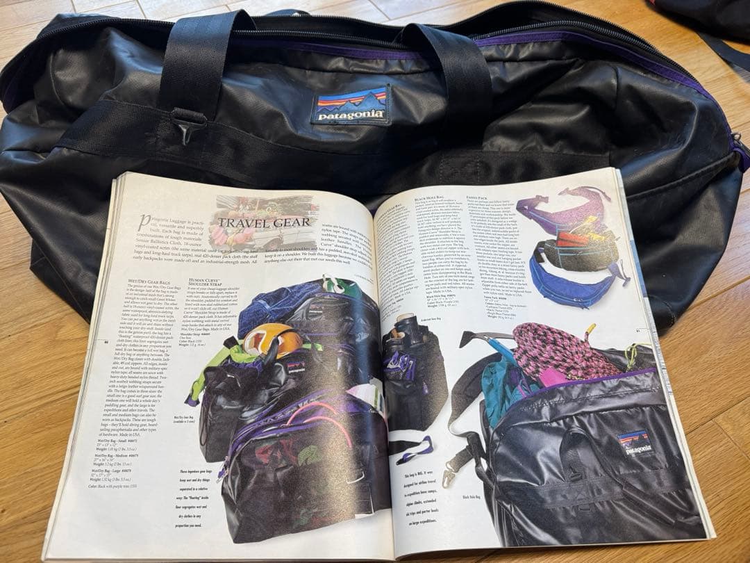 パタゴニア ウエット/ドライ ギアバック M 1991 ブラックラバータグ