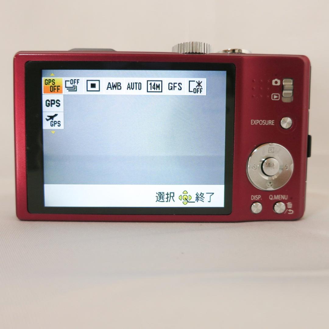 美品☆Panasonic LUMIX DMC-TZ20 デジタルカメラ レッド