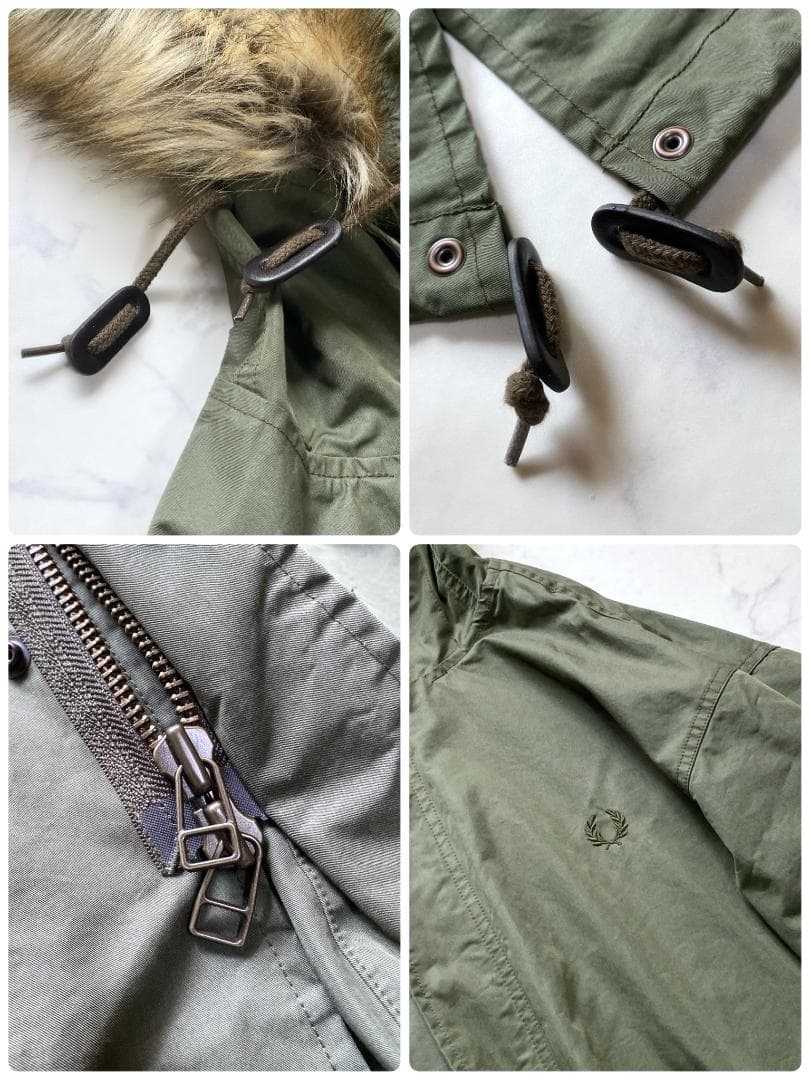 フレッドペリー 3WAY フィッシュテイル パーカー ダウン入り F2607 M