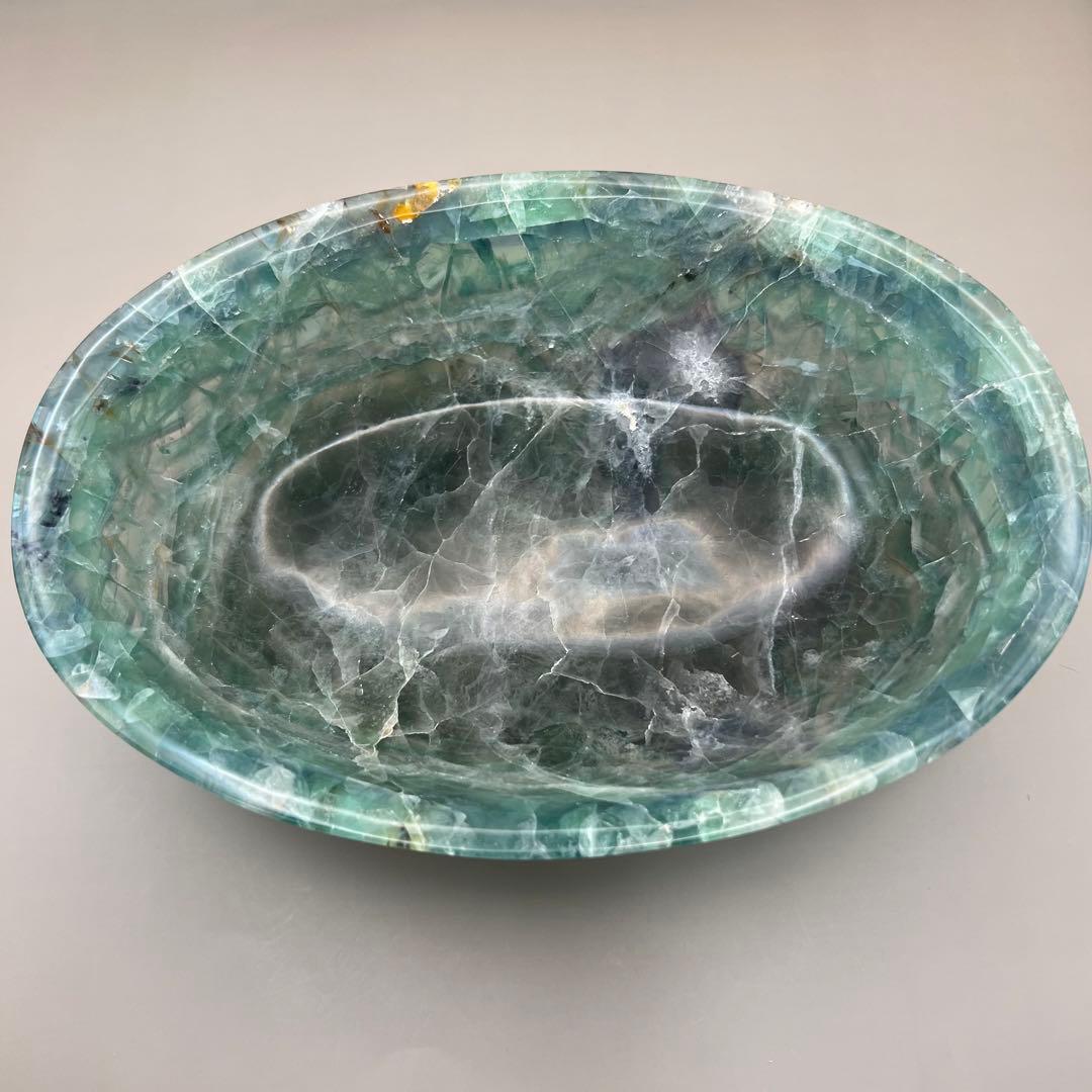 （fluorite6）レア フローライト 大きなフルーツ皿お椀お皿ボウル