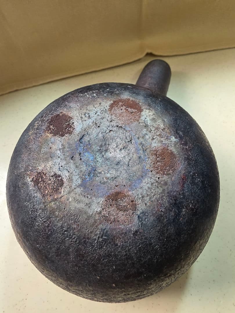 岩井窯　蓋付片手土鍋（小）■美品■